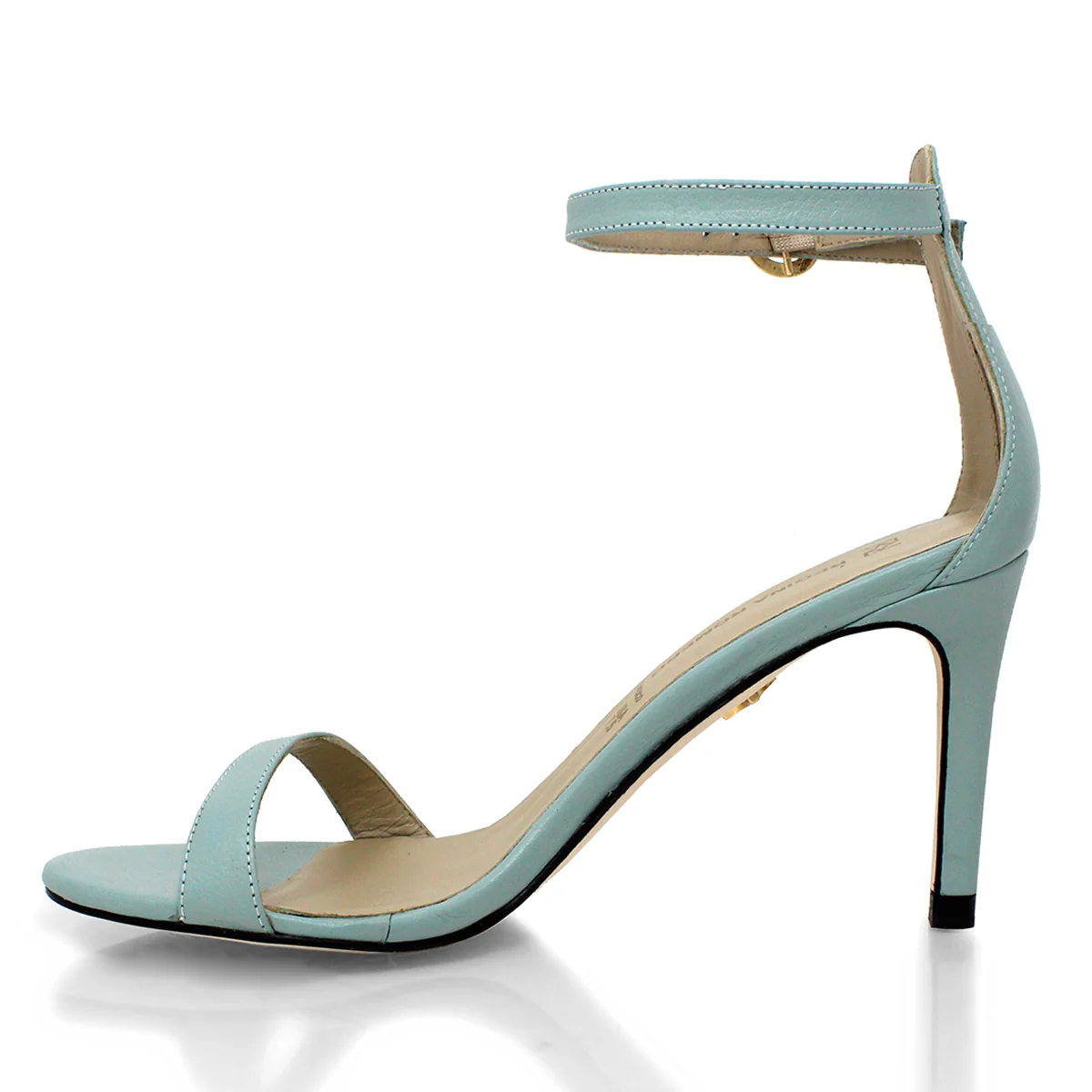 YVETTE 85 - Menta Regina Romero Zapato Sandalia Zapatilla Tacon Alto Para Dama en Piel - Imagen 5